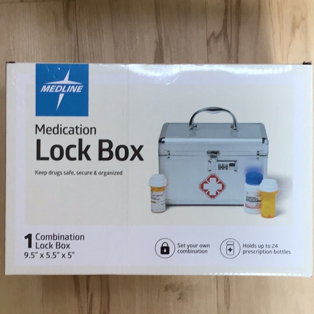 Medline Medication Combination Lock‎ Box NWT